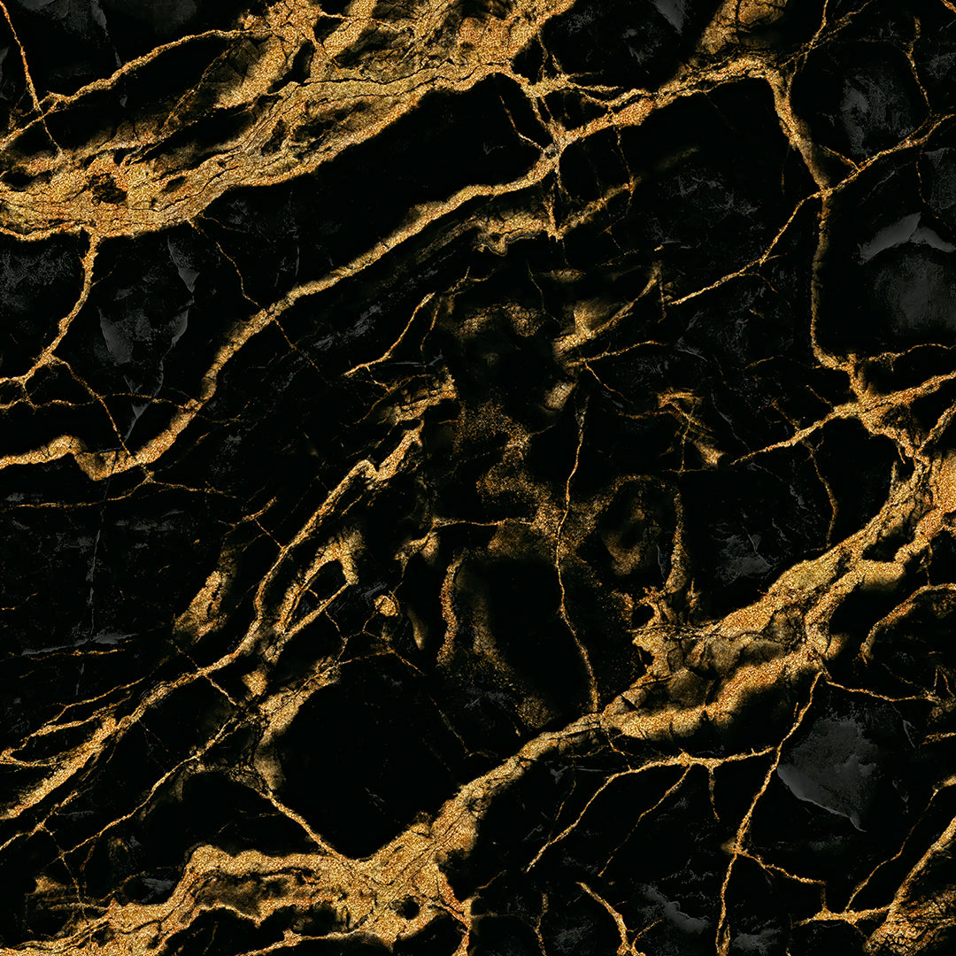 Modern Luxury Black & Gold Marble Wallpaper