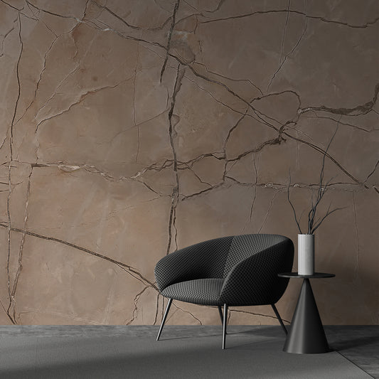 Earthly Elegance Marble Wallpaper with Shaded Veining