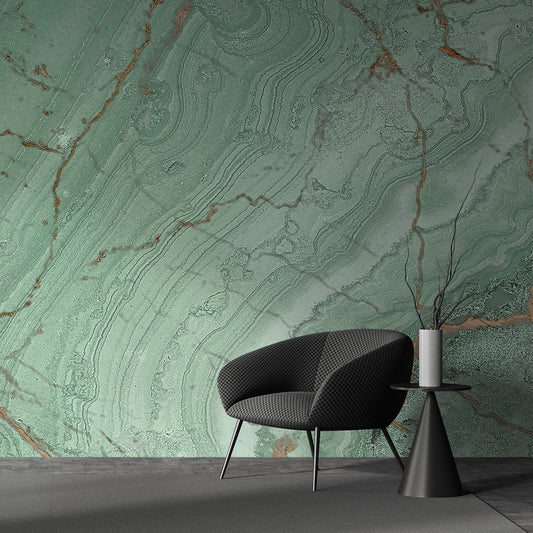 Modern Green Marble Wallpaper Luxury