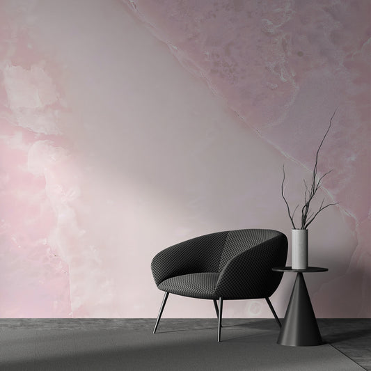 Soft Elegance in Blush Marble Wallpaper