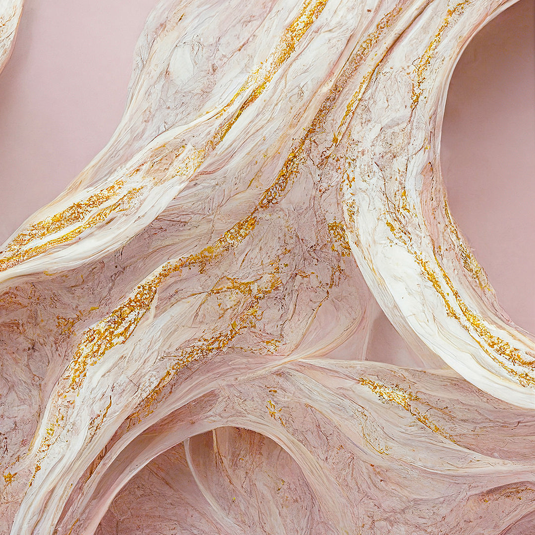 Marble Wallpaper Pink & Gold Luxury